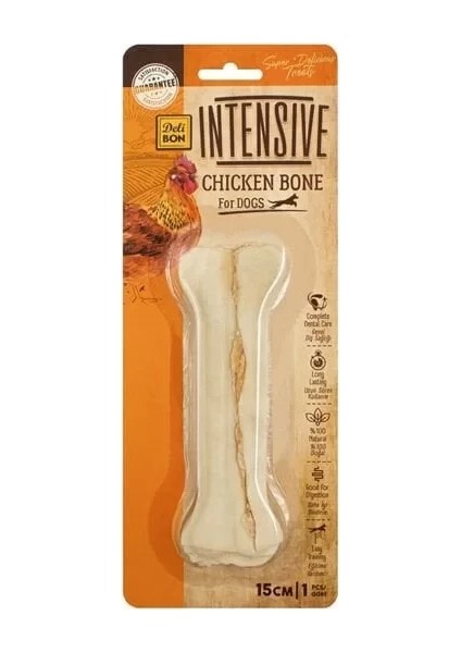 Delibon Intensive Tavuklu Köpek Ödül Kemiği 15 cm 1 Adet