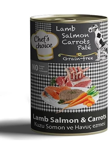 Chefs Choice Kıyılmış Kuzu Etli ve Somonlu Yetişkin Köpek Konservesi 400 gr