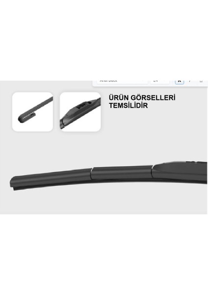 Sılecek Supurgesı 650 / 380MM Honda Accord 03-07 Nıssan X-Traıl 01-> Muz Tıp