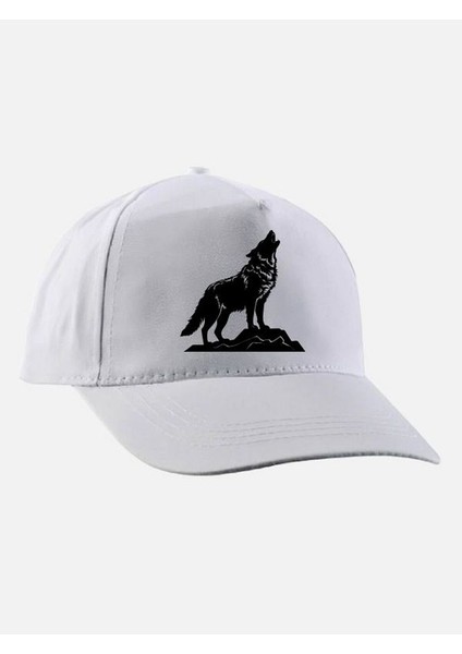 Kurt Baskılı Şapka - Kurt Model Şapka