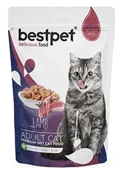 Bestpet Kuzu Etli Yetişkin Konserve Kedi Maması 85 gr