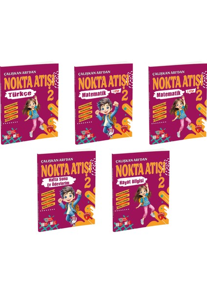 Çalışkan Arı 2. Sınıf Nokta Atışı Seti 5 Kitap 2025