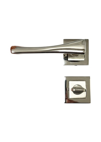 Proline Nikel Saten Wc Kapı Kolu-Kolay Montaj, Iç Kapı Kolu, Modern Kapı Kolu (1 Takım)