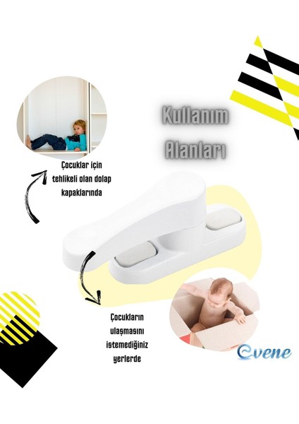 Pvc Kapı ve Pencere Emniyet Kilidi 10 Adet Çekmeli Pimapen Kilit