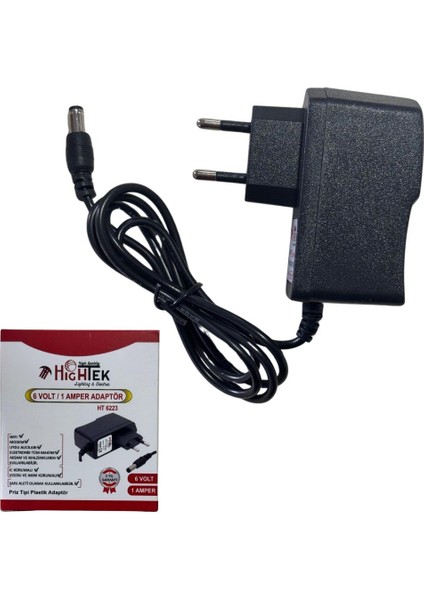 Hıghtek HT-6223 Adaptör 6 Volt 1 Amper 5.5x2.5mm