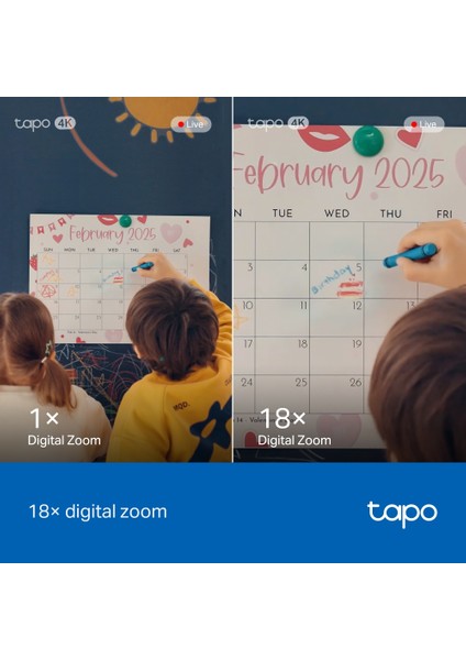 Tapo C260 | Akıllı Wi-Fi Güvenlik Kamerası | 4K 8mp | Yüz Tanıma | Aı Algılama | Gelişmiş Gece Görüşü | Fiziksel Gizlilik | 360° Görüntüleme | Çift Yönlü Ses | Microsd & Bulut Destekli