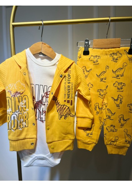 Dinazor Sarı 3 Lü Fitilli Erkek Alt-Üst Takım modelleri