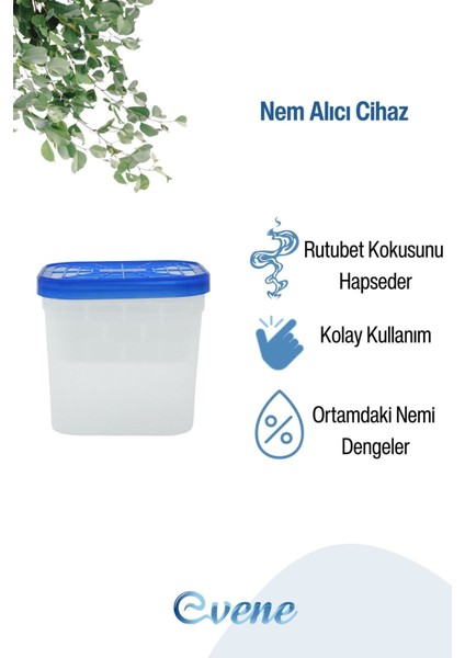 Nem Alıcı Cihaz Aparat 2 Adet 200 gr Tabletler Dahil Rutubet Giderici Önleyici Emici Küf Engelleyici