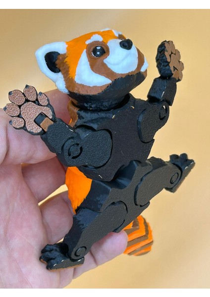 Kırmızı Panda Oyuncak Hayvan Figür Eğlenceli Oyuncak Koleksiyonu Çocuklar Için