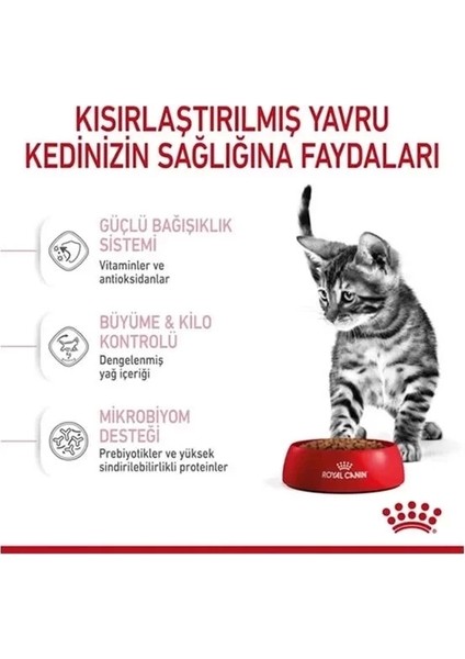 Royal Canin Kitten Sterilised Yavru Kısırlaştırılmış Kedi Maması 2 kg fırsatları