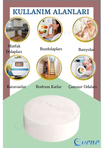 Nem Alıcı 2 Adet 450 gr Yedek Tablet Rutubet Giderici Önleyici Emici Küf Engelleyici