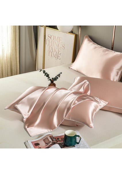 [yastık Kılıfı Çifti] Çift Taraflı Ipek Yastık Kılıfı Dut Ipek Güzellik Buz Ipek Yastık Kılıfı (Yurt Dışından)