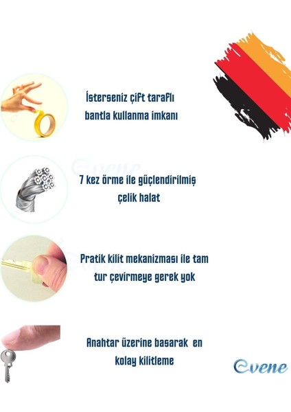 Açık Kahve Pencere Kilidi 5 Adet Halatlı Çocuk Güvenlik Emniyet Hırsız Pimapen Pvc Kapı Bebek Kilit