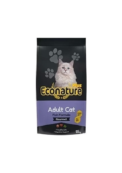 Econature Plus Gurme Balıklı Yetişkin Kedi Maması 15 kg