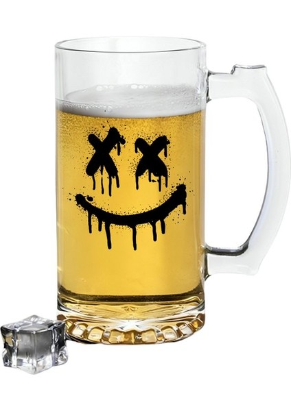 Gülen Surat Baskılı Bira Bardağı - Bira Bardağı