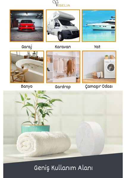 Nem Alıcı Rutubet Giderici Yedek Tablet 450 gr 3 Adet Rutubet Önleyici