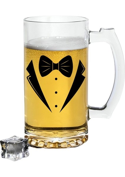 Papyonlu Baskılı Bira Bardağı - Bira Bardağı