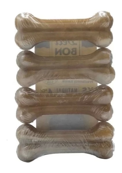 Delibon Deri Pres Vakumlu Kemik Köpek Ödülü Naturel 7 cm 4 Adet modelleri