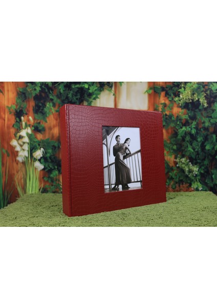 10x15 cm 600’lük Deri Klasör Tipi Fotoğraf Albümü Kırmızı fiyatları