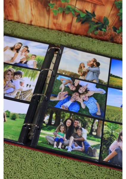 10x15 cm 600’lük Deri Klasör Tipi Fotoğraf Albümü Kırmızı fırsatları