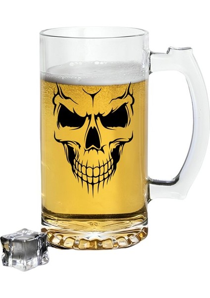 Kuru Kafa Baskılı Bira Bardağı - Bira Bardak