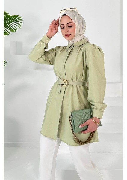 Haki Tesettür Tunik modelleri