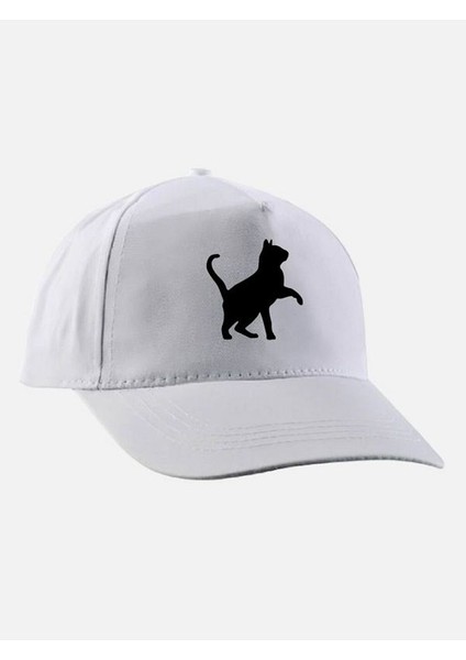 Kedi Baskılı Şapka - Kedili Şapka