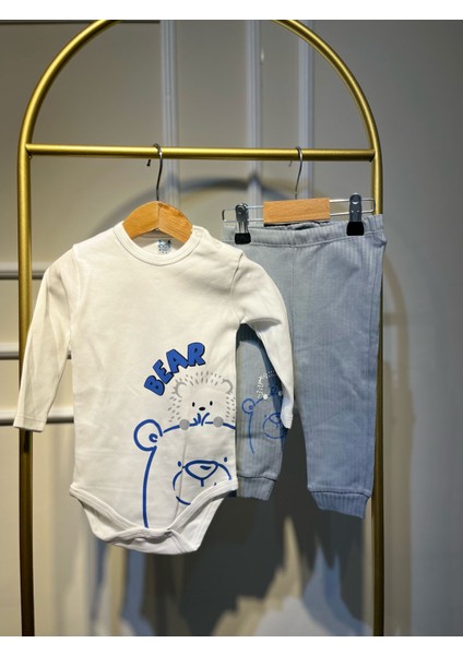 Gri Bear Ayılı 3 Lü Erkek Alt-Üst Takım modelleri