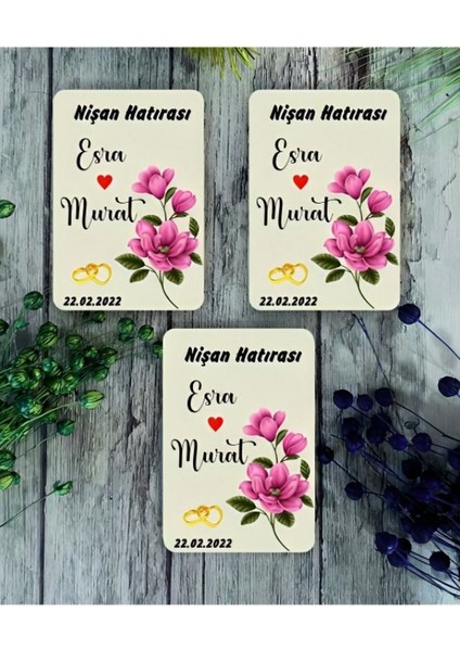 Kişiye Özel Magnet - Dikdörtgen Magnet - Ahşap Magnet ( 5 Adet ) fiyatları