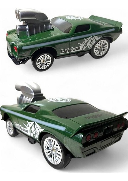 Uzaktan Kumandalı Full Fonksiyon Şarjlı Işıklı 2.4g Crazon (Çılgın) Renkli Drift Araba 15 Km/hız Yeşil