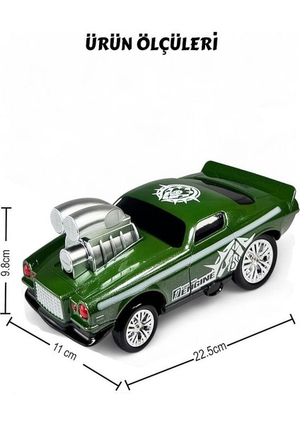 Uzaktan Kumandalı Full Fonksiyon Şarjlı Işıklı 2.4g Crazon (Çılgın) Renkli Drift Araba 15 Km/hız Yeşil fırsatları