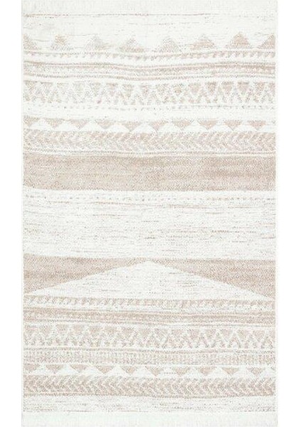 Samos Sms 06 Natural Yıkanabilir Çift Taraflı Pamuk Kilim