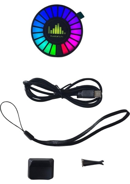 Hıghtek Rgb Sese Duyarlı Dik Ekolayzer L027