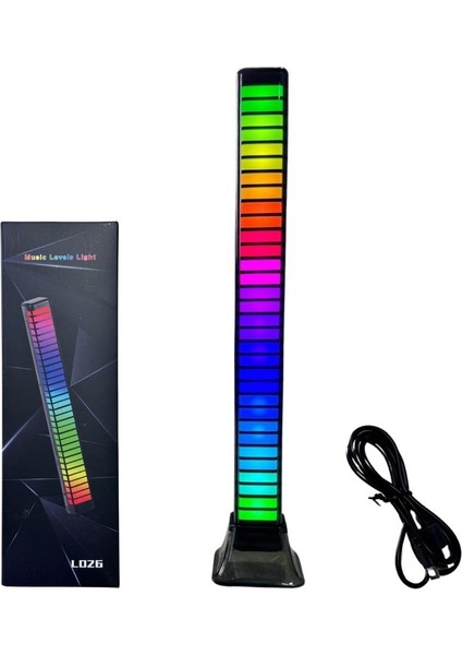 Hıghtek Rgb Sese Duyarlı Dik Ekolayzer 26CM L026