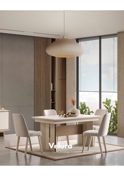 Rota Yemek Odası Takımı (Yemek Masası + 4 Adet Sandalye) fiyatları