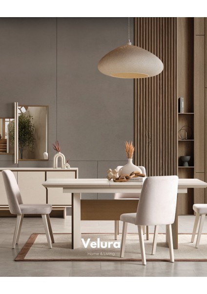 Rota Yemek Odası Takımı (Yemek Masası + 4 Adet Sandalye) modelleri