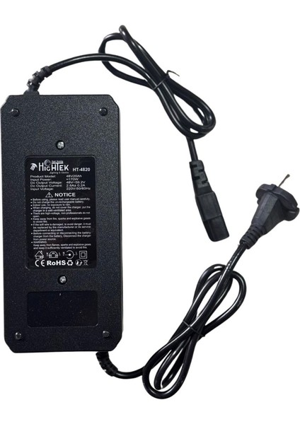 Hıghtek HT-4820 48V 20A Elektrikli Bisiklet ve Motorsiklet Şarj Adaptörü