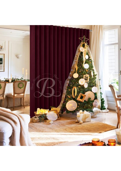 Elisyaavm Blackout Karartma Işık ve Güneş Geçirmeyen Pilesiz Perde