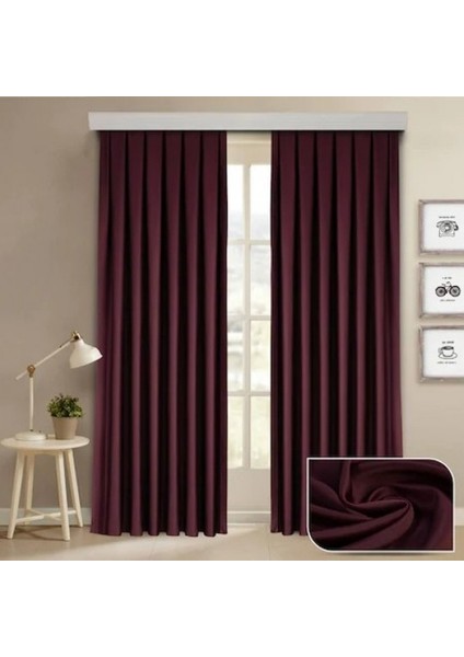 Elisyaavm Blackout Karartma Işık ve Güneş Geçirmeyen Pilesiz Perde