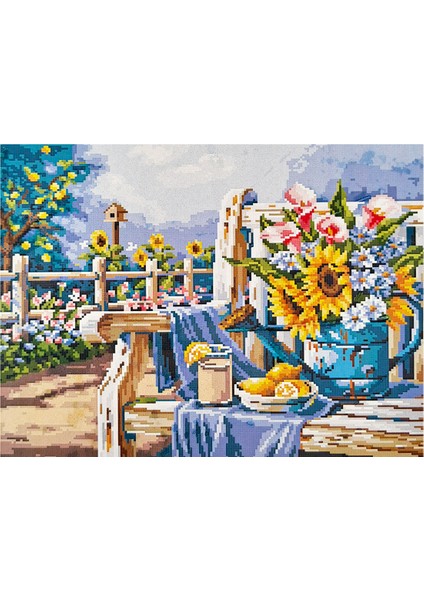 Goblen Etamin İşleme Seti 40 x 50 cm Tahta Sandalye Deseni