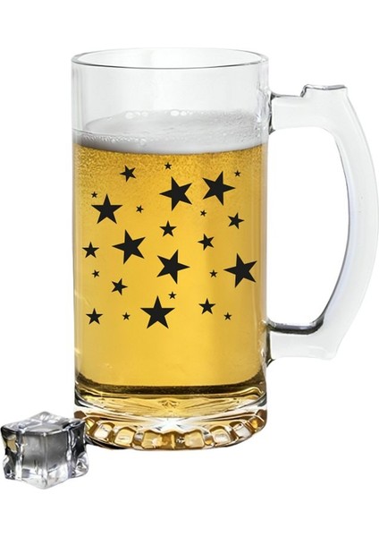 Yıldız Baskılı Bira Bardağı - Bira Bardak