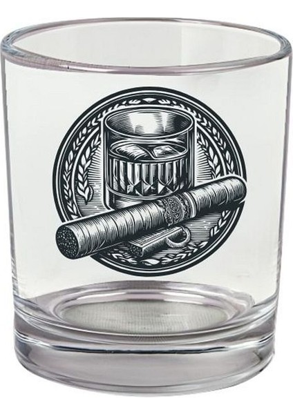Puro Baskılı Viski Bardağı - Purolu Bardak