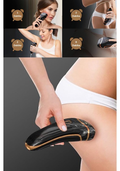 Hassas Bölge ve Tüm Vücut Için Ipl Lazer Epilasyon Cihazı, 999.999 Atım, Siyah indirimleri