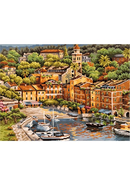 Goblen Etamin İşleme Seti 40 x 50 cm Manzara Deseni