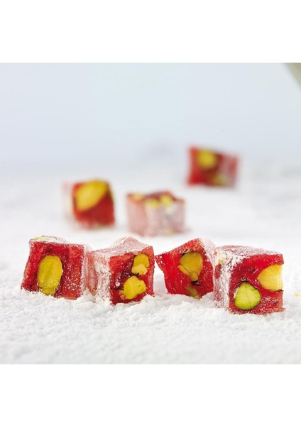 Nar Aromalı Antep Fıstıklı Mini Lokum 500g