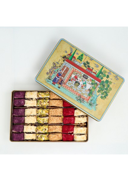 Hürrem Sultan Antep Fıstıklı,Fındıklı,Bademli,Susamlı Dolma Lokum 600g modelleri