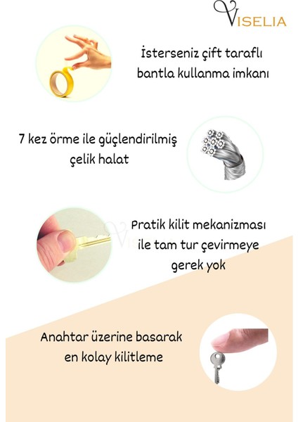 Beyaz Pencere Kilidi 10 Adet Halatlı Çocuk Güvenlik Emniyet Hırsız Pimapen Pvc Kapı Bebek Kilidi