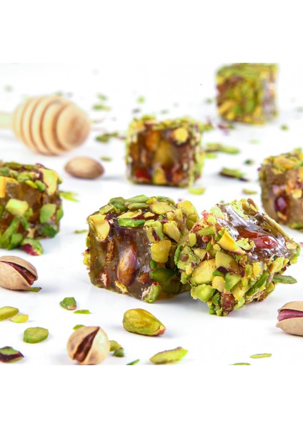 File Antep Fıstığı Kaplı Ballı Antep Fıstıklı Lokum 500g modelleri