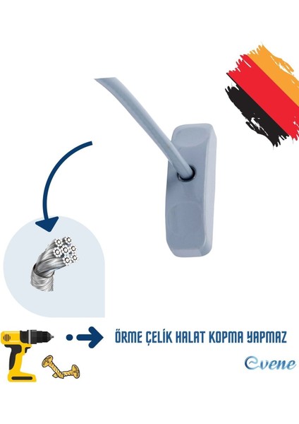 Gri Pencere Kilidi 5 Adet Halatlı Çocuk Güvenlik Emniyet Hırsız Pimapen Pvc Kapı Bebek Kilidi