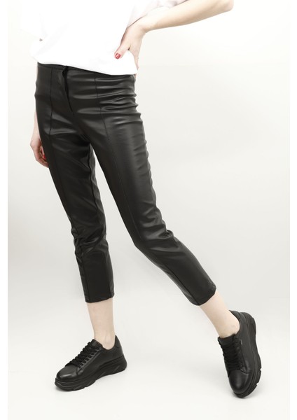 Kadın Siyah Bağcıklı Dolgu Taban Hakiki Deri Sneaker fiyatları